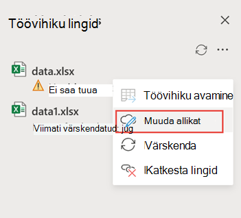 katkenud lingiveebi parandamine