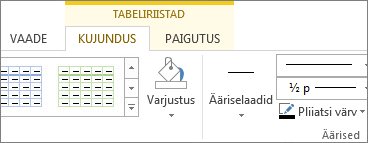 Tabeliriistade leidmine