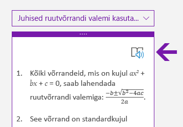 Matemaatikapaani ikoon Süvaluger rakenduses OneNote Windows 10 jaoks