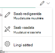 pliiatsiikoon näitab, et adressaadid saavad faili redigeerida