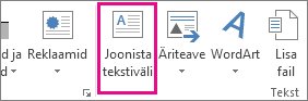 Tekstivälja joonistamine