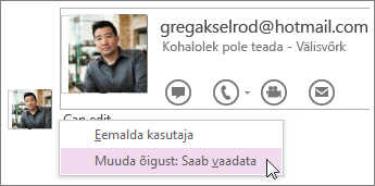 Saate muuta õigusi ja määrata, kes saavad märkmikku vaadata ja redigeerida.