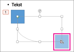 Drag the corner of the animation path to resize it