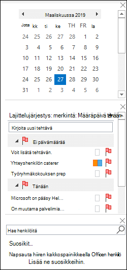 To-Do palkin järjestäminen