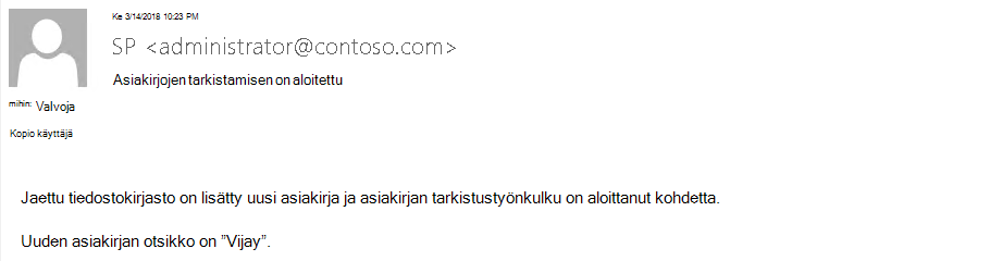 Otsikon 5 lisääminen