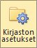 Valintanauhan Kirjaston asetukset -painike SharePoint Foundation -kirjastossa