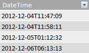 Faktataulukon DateTime-sarake.