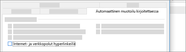 Internet- ja verkkopolut hyperlinkeillä: