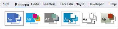 Esikatsele osoittamalla rakennenäkymää.