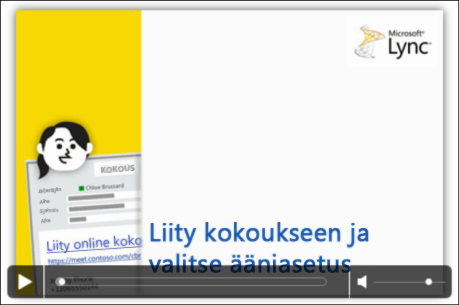 Näyttökuva PowerPoint-diasta, jossa näkyy videon hallintatoiminnot