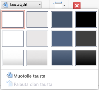 PowerPoint for Macin Tyyli-valikko