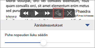 Lukunopeuden suurentaminen tai pienentäminen