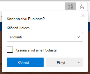 Vahvista käännöspaneeli