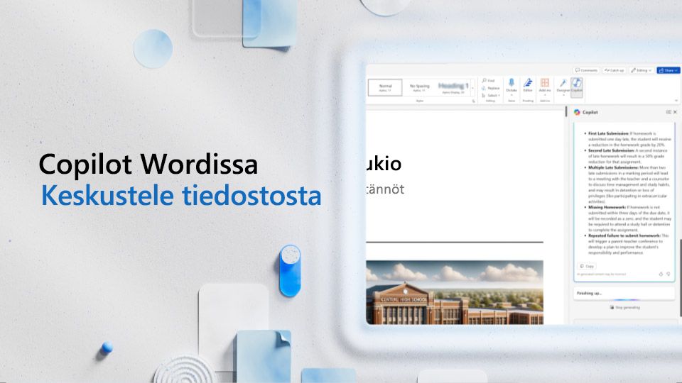 Video: Keskustele Word-tiedostosta Copilotin kanssa