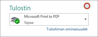 Tulostimen tietokuvake