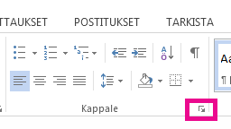 Voit avata Kappale-valintaikkunan valitsemalla Laajenna-kuvakkeen.