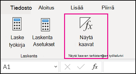 Kaavojen näyttäminen verkossa