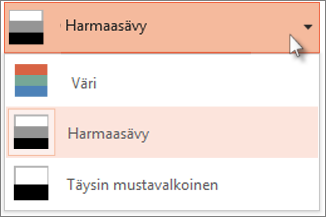 Tulosteen värimallin valitseminen