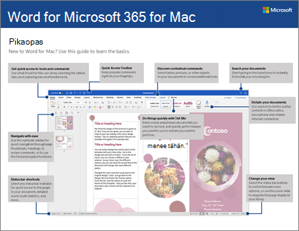 Word 2016 for Macin pikaopas