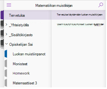 Tervetuloa, yhteistyötila ja sisältökirjasto