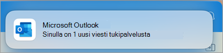 Ota yhteyttä tukeen Outlookissa -näyttökuva neljä