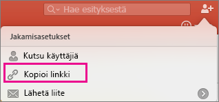 PowerPoint for Macin Jaa kopio -linkki