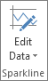 Muokkaa tietoja -painike Sparkline-ryhmässä