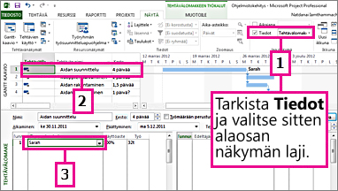 Kuva ikkunan jakamisesta yhdistelmänäkymän luomiseksi