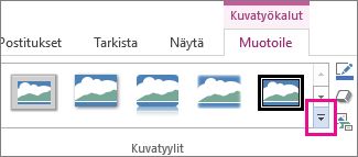 Kuvatyylit-valikoima