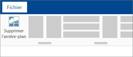 Icône Supprimer l’arrière-plan sur le ruban
