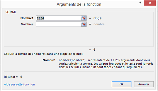 Assistant Fonction Excel