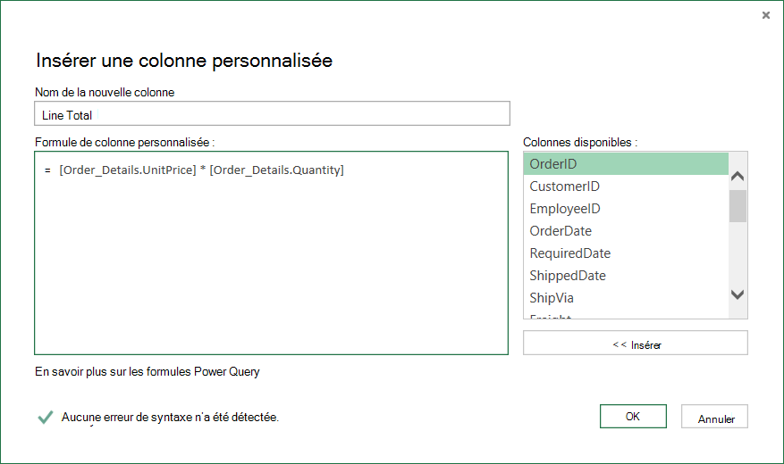 Calculer le total de chaque ligne Order_Details