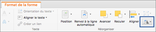 Bouton Rotation dans l’onglet Format