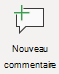 Bouton Nouveau commentaire dans Visio.