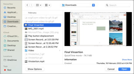 Insérer une vidéo à partir de PowerPoint Web Capture d’écran 2