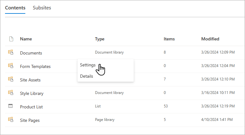 Activez le ciblage d’audience dans une bibliothèque.