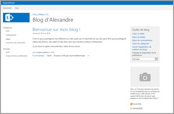 Modèle de site de blog