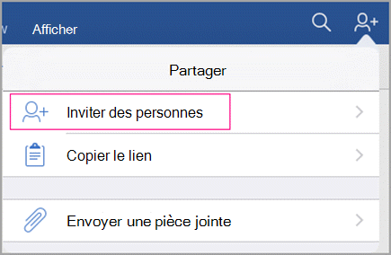 Inviter des personnes