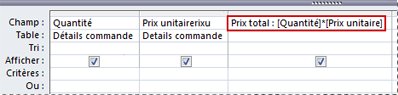 Utilisation d'une expression pour créer un champ calculé dans une requête