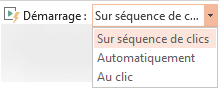 Les options de lecture d’une vidéo à partir de votre PC sont les suivantes : avec une séquence de clics, automatiquement ou lorsque vous cliquez dessus