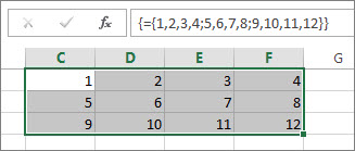 Constante de matrice à deux dimensions