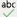 Bouton d’orthographe « abc »