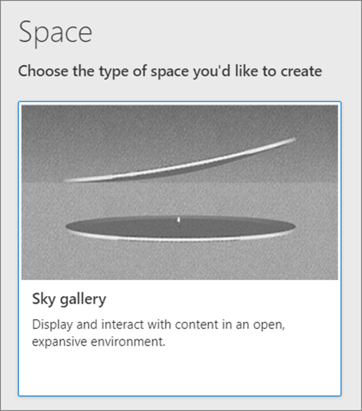 Interface utilisateur de l’espace