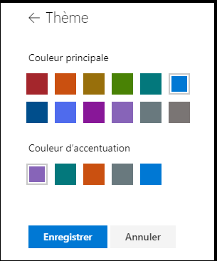 Personnaliser les couleurs de thème de votre site SharePoint