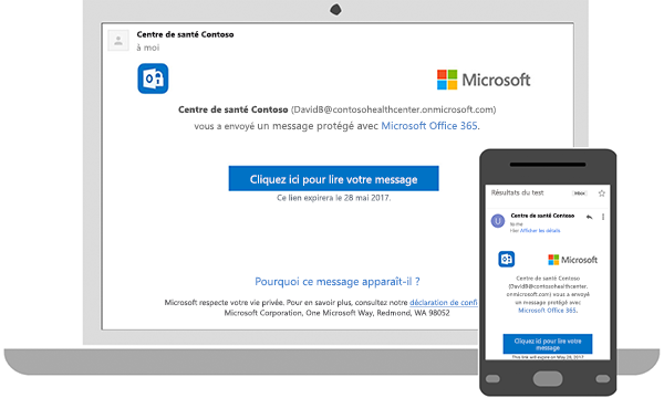 Vous pouvez lire les messages chiffrés sur votre ordinateur de bureau ou votre téléphone mobile.