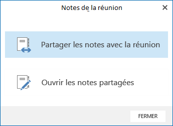 Partage de notes