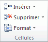 Image du ruban Excel