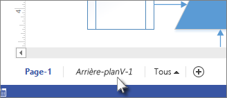 Onglet Arrière-plan dans Visio