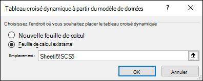 Tableau croisé dynamique de la table de données