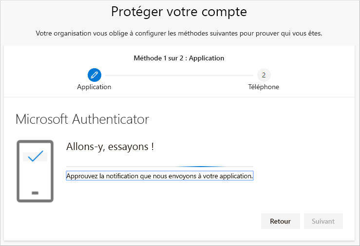 Tester votre compte avec l’application Authenticator